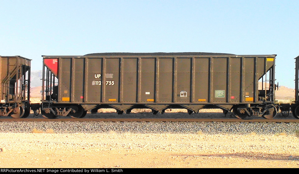 WB Loaded Coal Hooper Frt at Erie NV W-Pshr -52